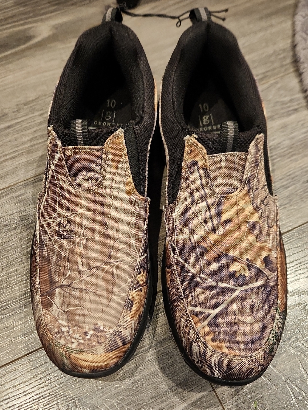 NWOT George Memory Foam Realtree Camouflage Slip-On Men's Loafers Sz 10